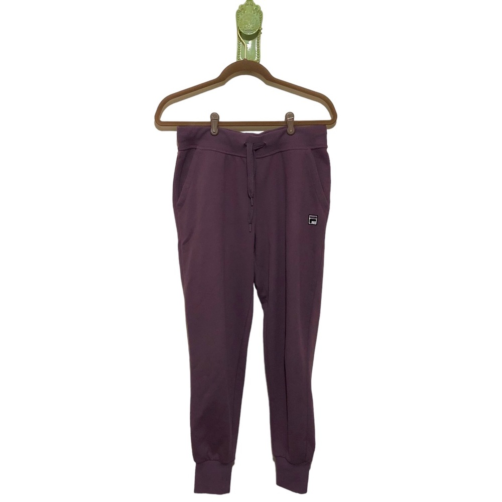 Fila Joggers Athletic Sweatpants Lavender Lilac Purple Drawstring Waist Small